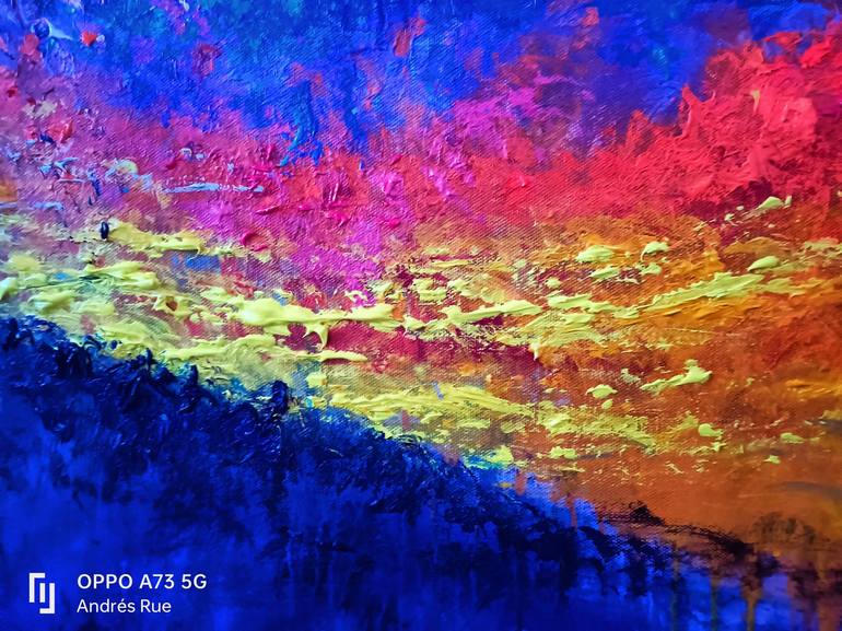 Original Abstract Expressionism Landscape Painting by Andrés Rueda