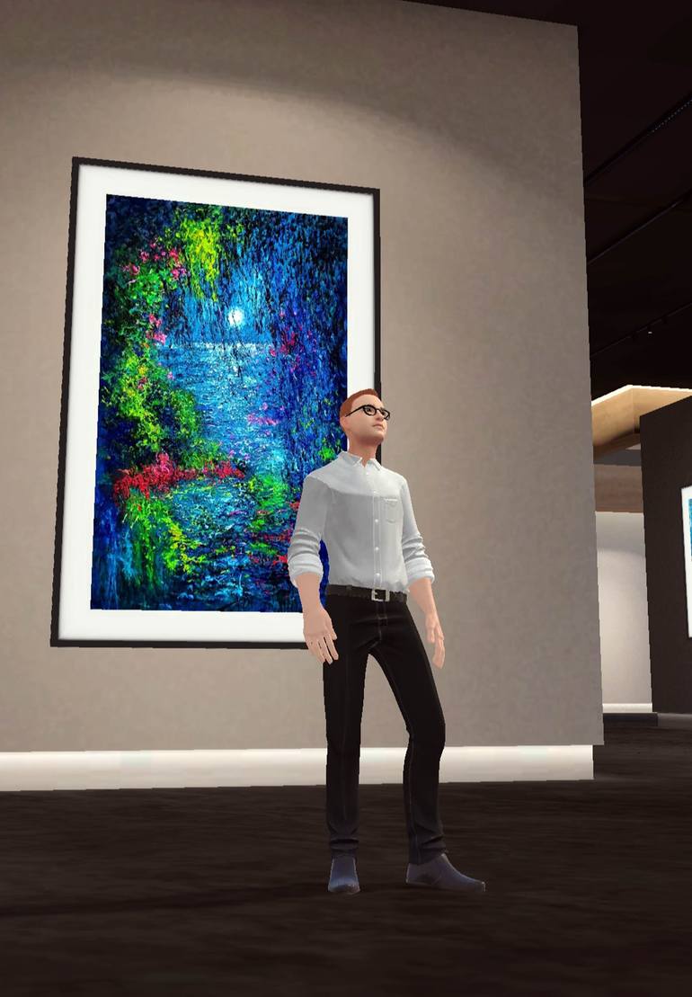 Original Expressionism Landscape Painting by Andrés Rueda