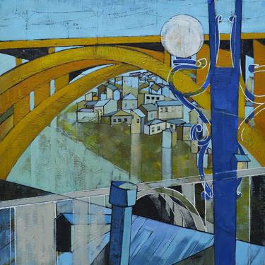 Print of Figurative Cities Paintings by Lusine Abrahamyan