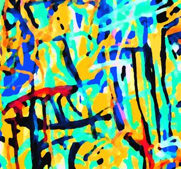 Original Abstract Expressionism Abstract Digital by Peter Jalesh