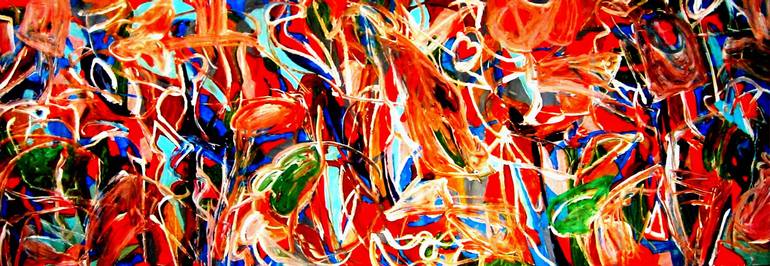 Original Abstract Expressionism Abstract Painting by Peter Jalesh