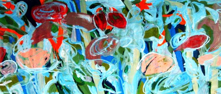Print of Abstract Expressionism Abstract Painting by Peter Jalesh