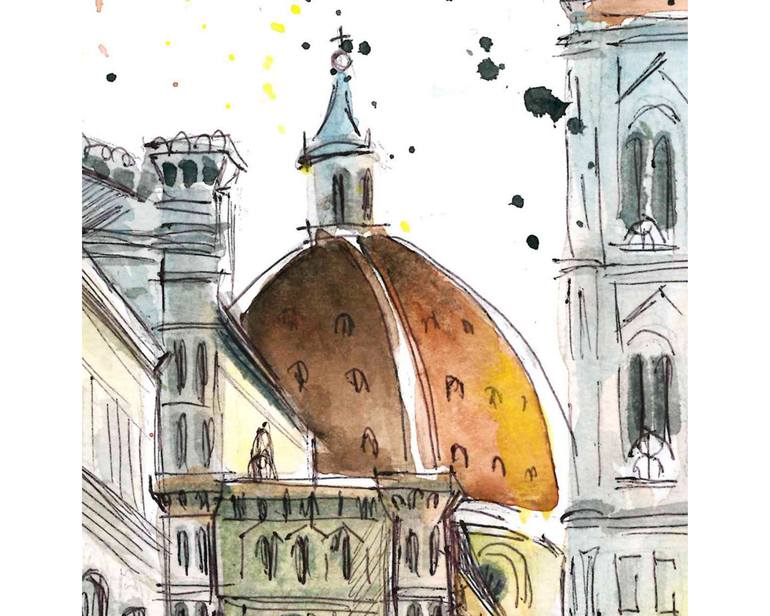 Original Contemporary Architecture Painting by Anna Orlovska