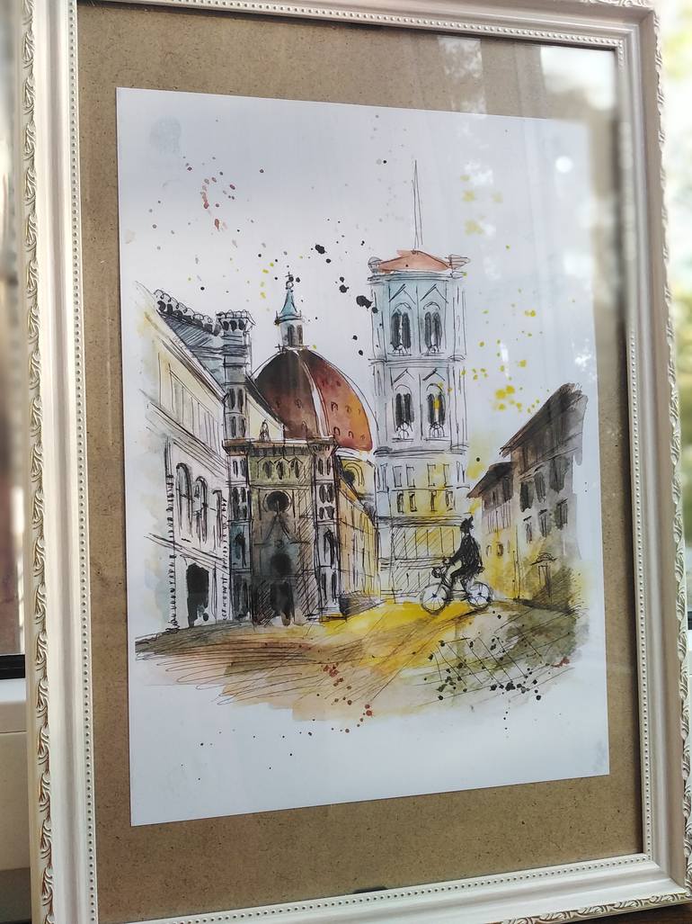 Original Contemporary Architecture Painting by Anna Orlovska