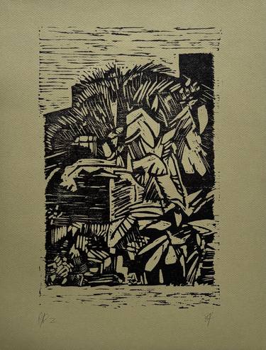 Original Abstract Landscape Printmaking by Stephen Feather