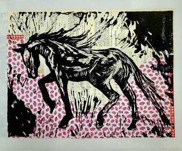 Print of Expressionism Horse Printmaking by Toby Penney