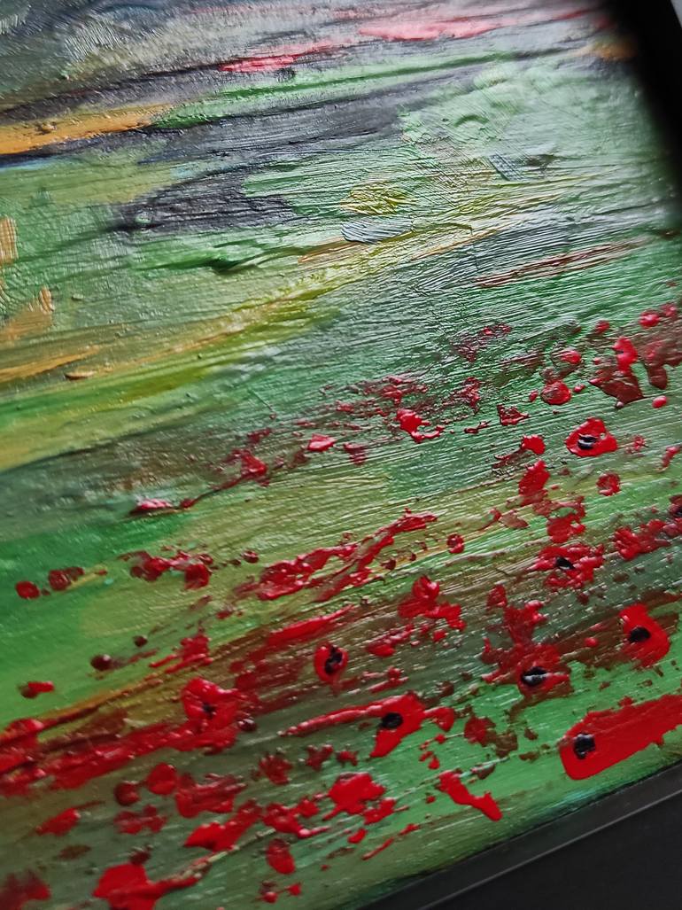 Original Abstract Expressionism Landscape Painting by Olga Scheglova