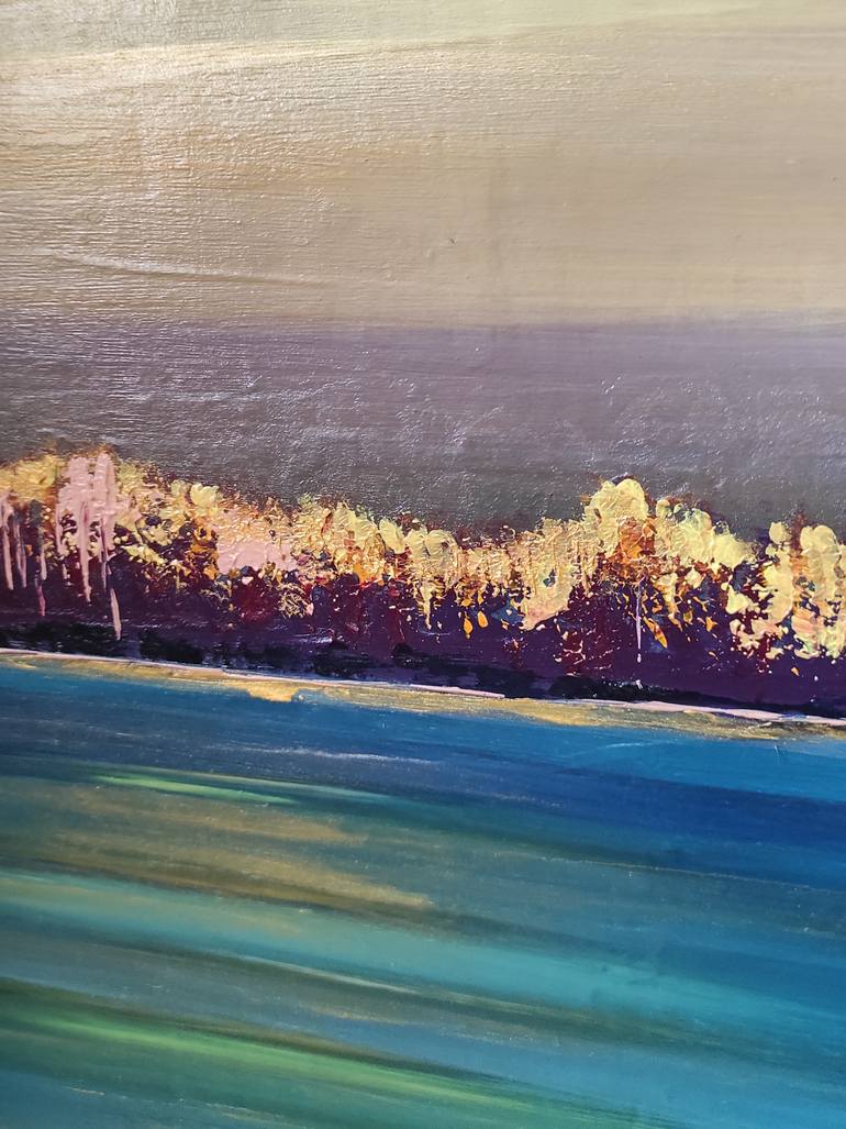 Original Contemporary Seascape Painting by Olga Scheglova