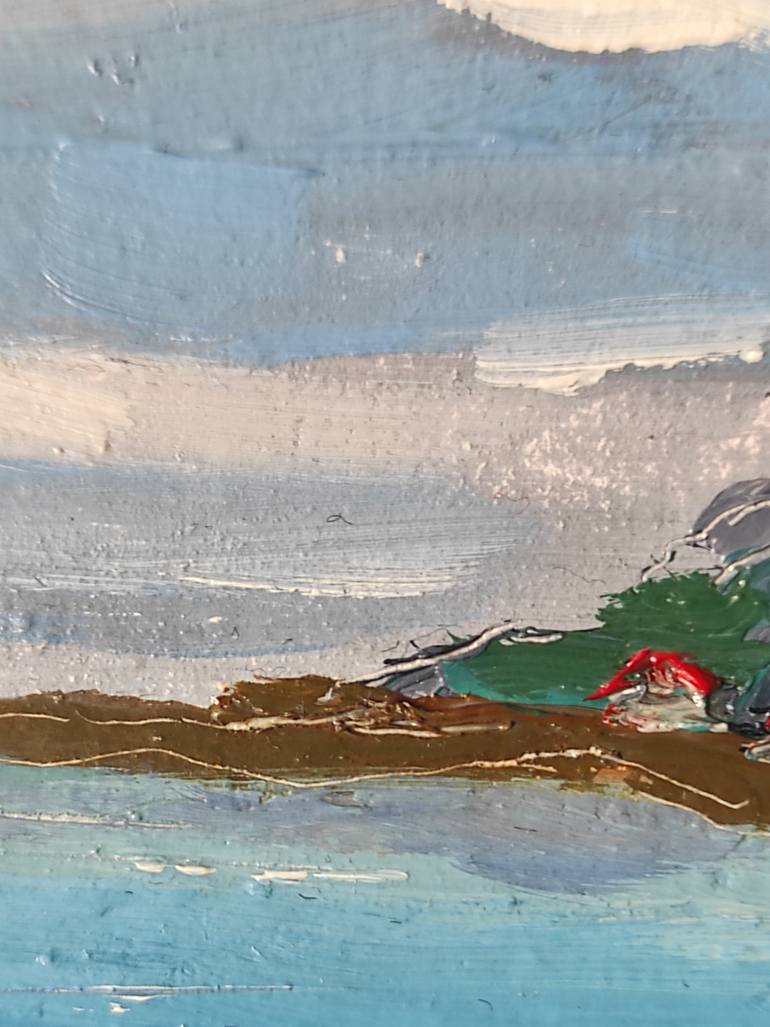 Original Contemporary Seascape Painting by Olga Scheglova