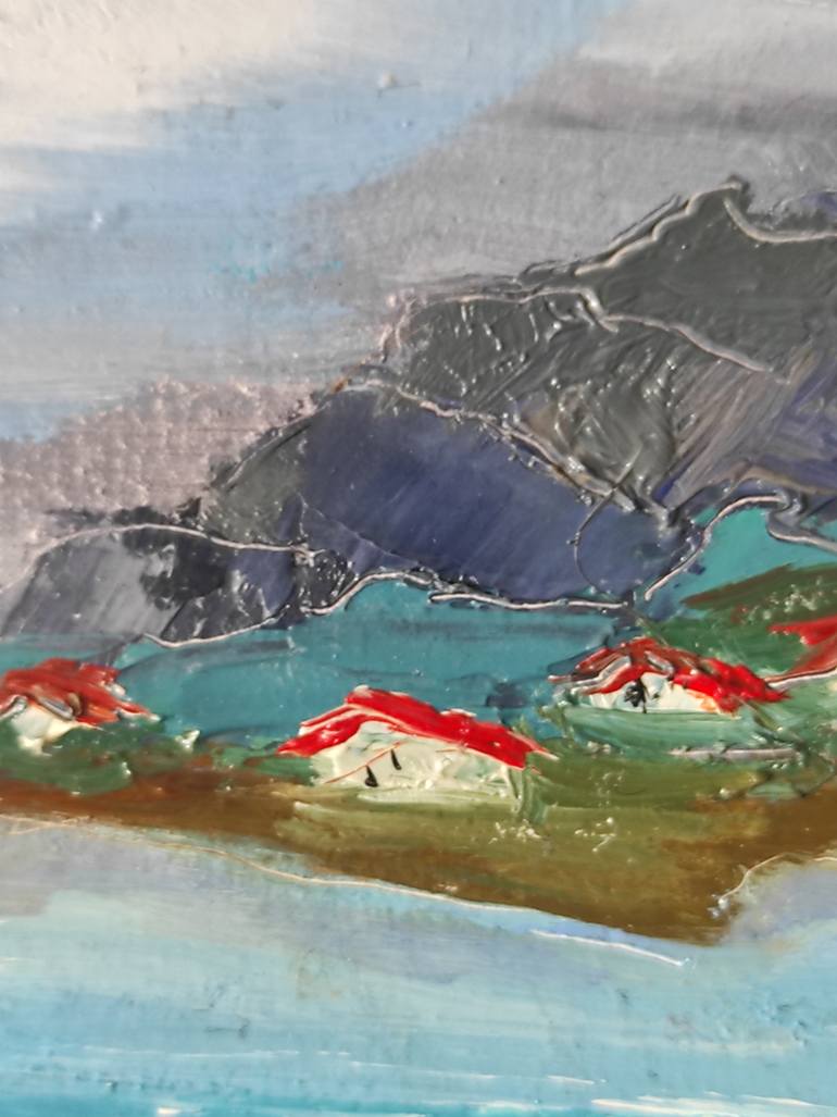 Original Contemporary Seascape Painting by Olga Scheglova