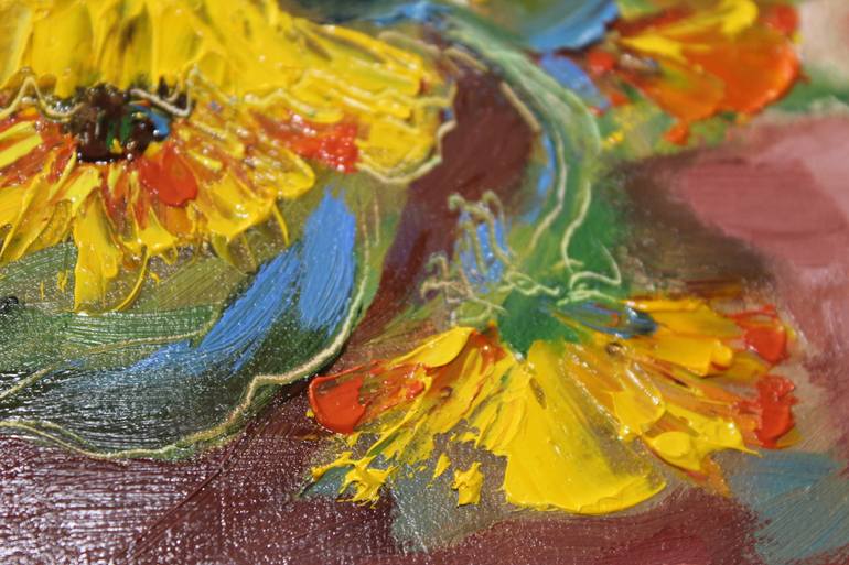 Original Contemporary Floral Painting by Olga Scheglova