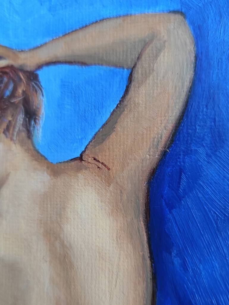 Original Figurative Nude Painting by Olga Scheglova