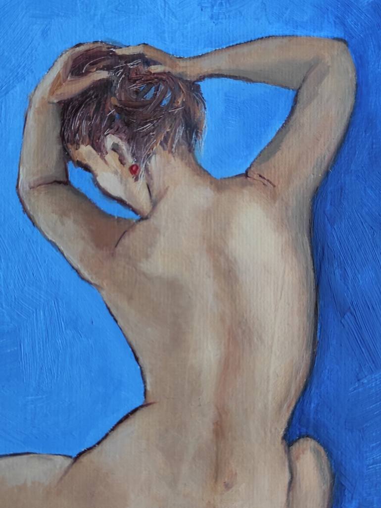 Original Figurative Nude Painting by Olga Scheglova