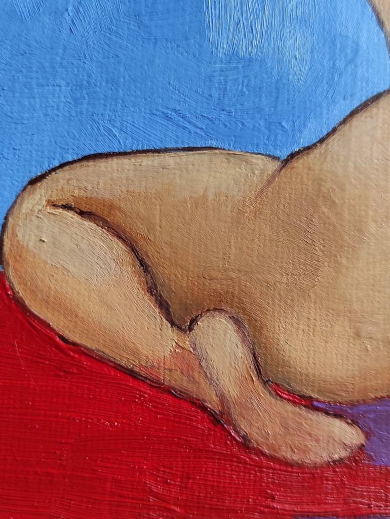 Original Figurative Nude Painting by Olga Scheglova