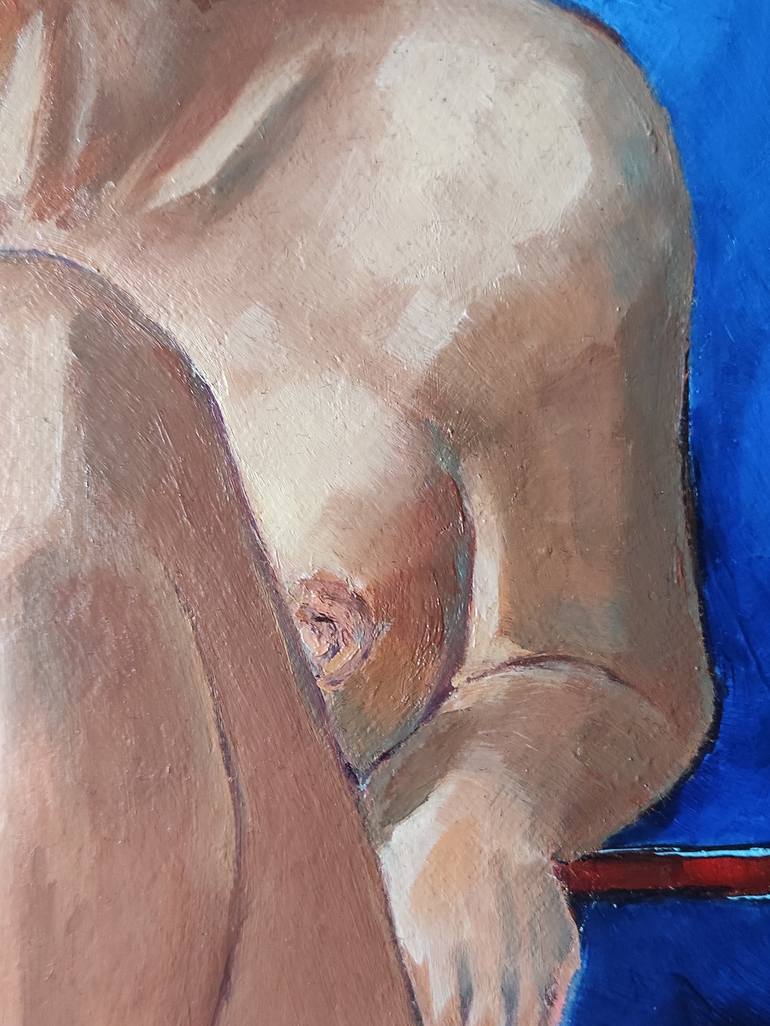 Original Contemporary Nude Painting by Olga Scheglova