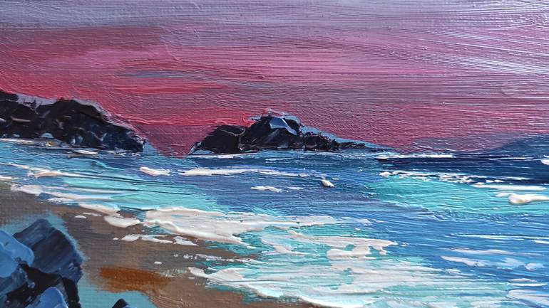 Original Contemporary Seascape Painting by Olga Scheglova