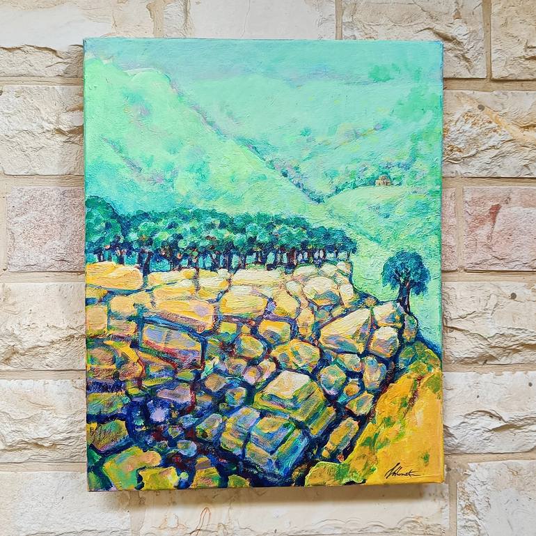 Original Impressionism Landscape Painting by Shlomit Aharonovitch