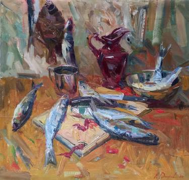 Print of Impressionism Fish Paintings by Alexey Dmitriev