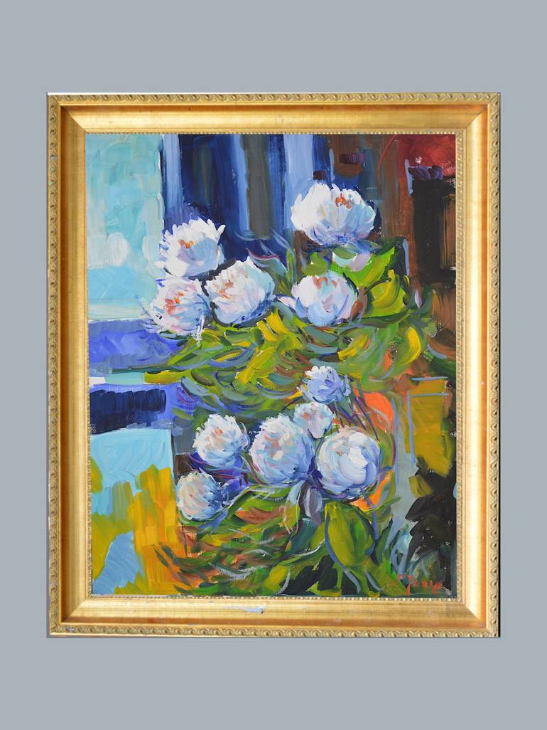 Original Floral Painting by Patrick Marie