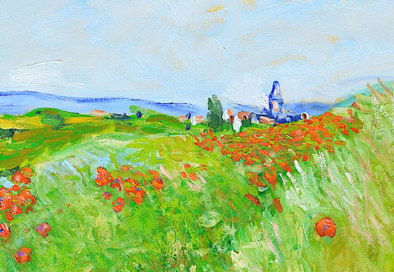 Original Impressionism Landscape Painting by Patrick Marie