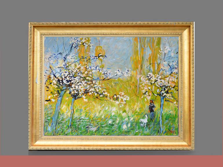 Original Impressionism Nature Painting by Patrick Marie