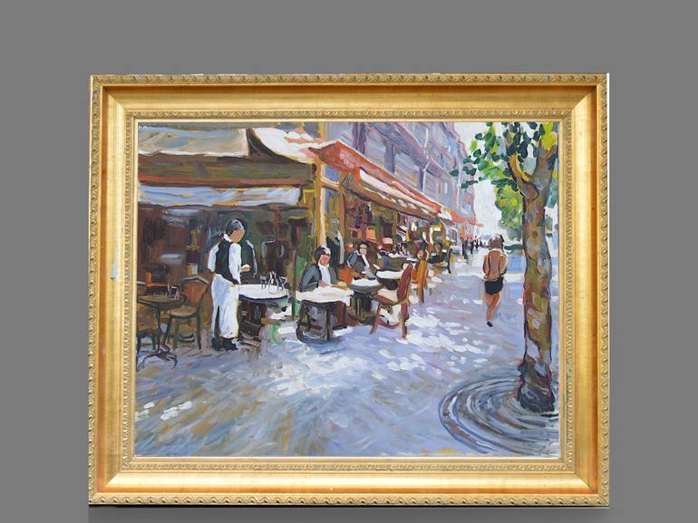 Original Impressionism Cities Painting by Patrick Marie