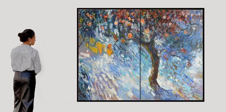 Original Impressionism Landscape Painting by Patrick Marie