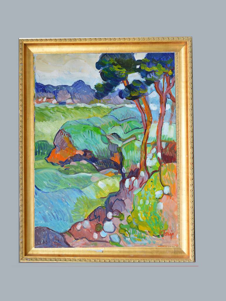 Original Impressionism Landscape Painting by Patrick Marie