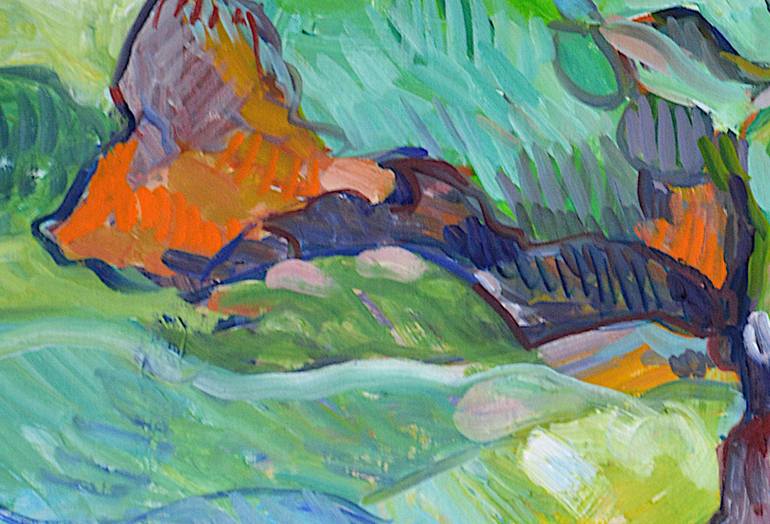 Original Impressionism Landscape Painting by Patrick Marie