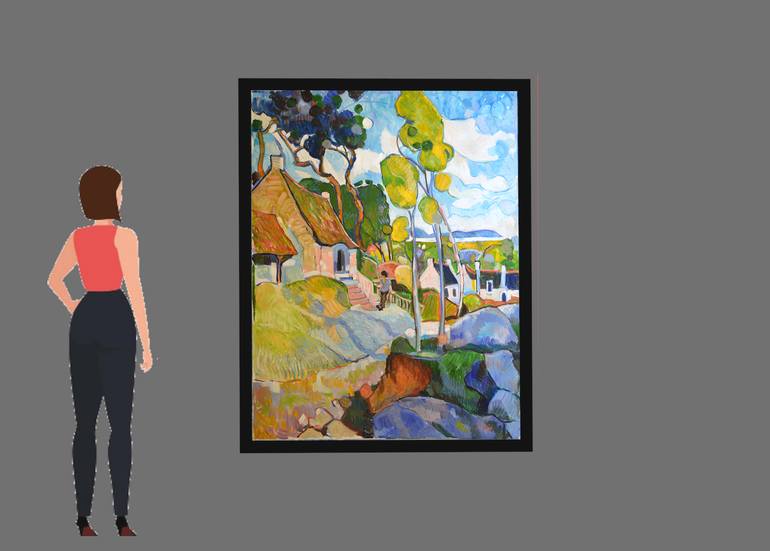 Original Impressionism Landscape Painting by Patrick Marie