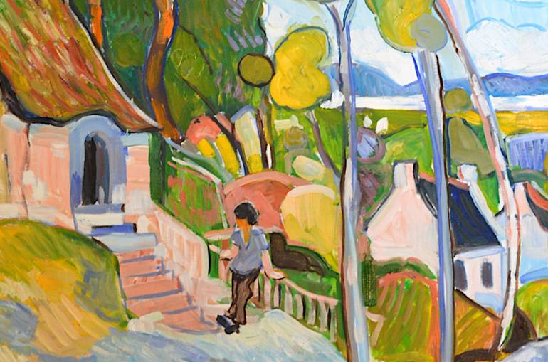 Original Impressionism Landscape Painting by Patrick Marie