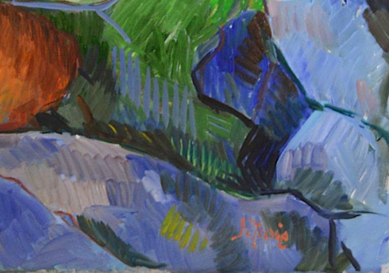 Original Impressionism Landscape Painting by Patrick Marie