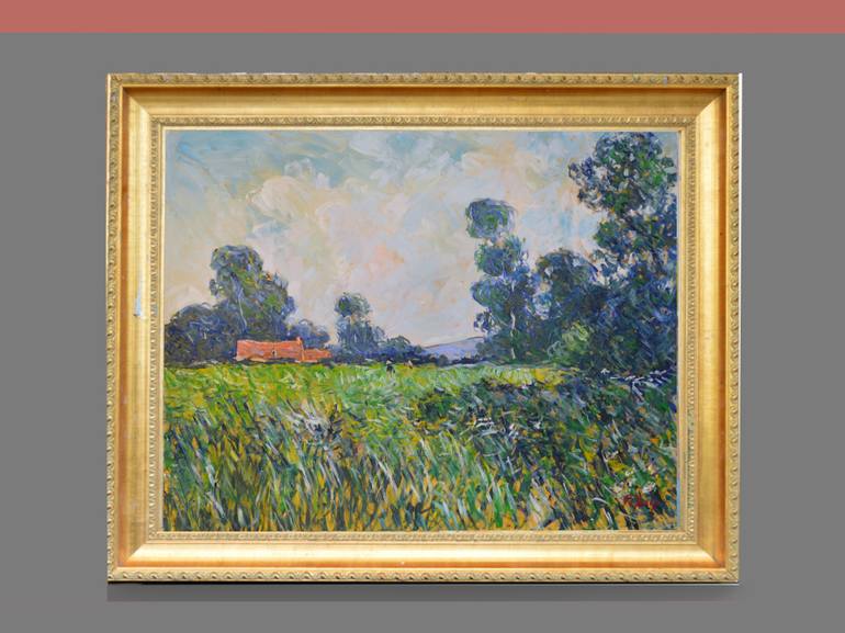Original Impressionism Landscape Painting by Patrick Marie