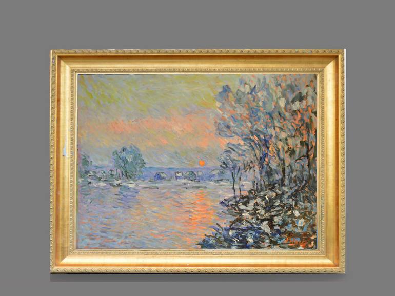 Original Impressionism Nature Painting by Patrick Marie