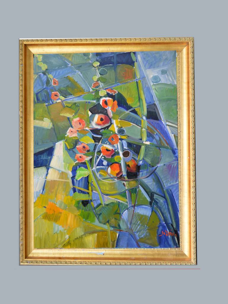 Original Neo-impressionism Floral Painting by Patrick Marie