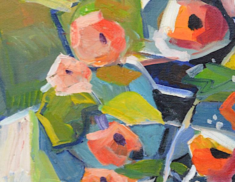 Original Neo-impressionism Floral Painting by Patrick Marie