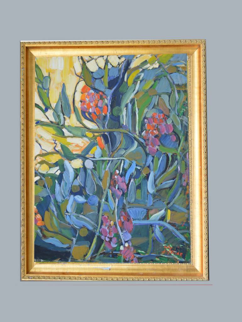 Original Post-impressionism Floral Painting by Patrick Marie