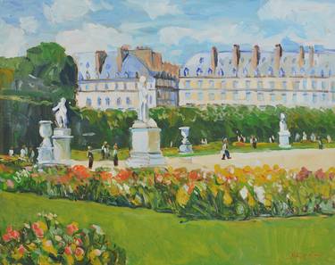 Original Impressionism Garden Paintings by Patrick Marie