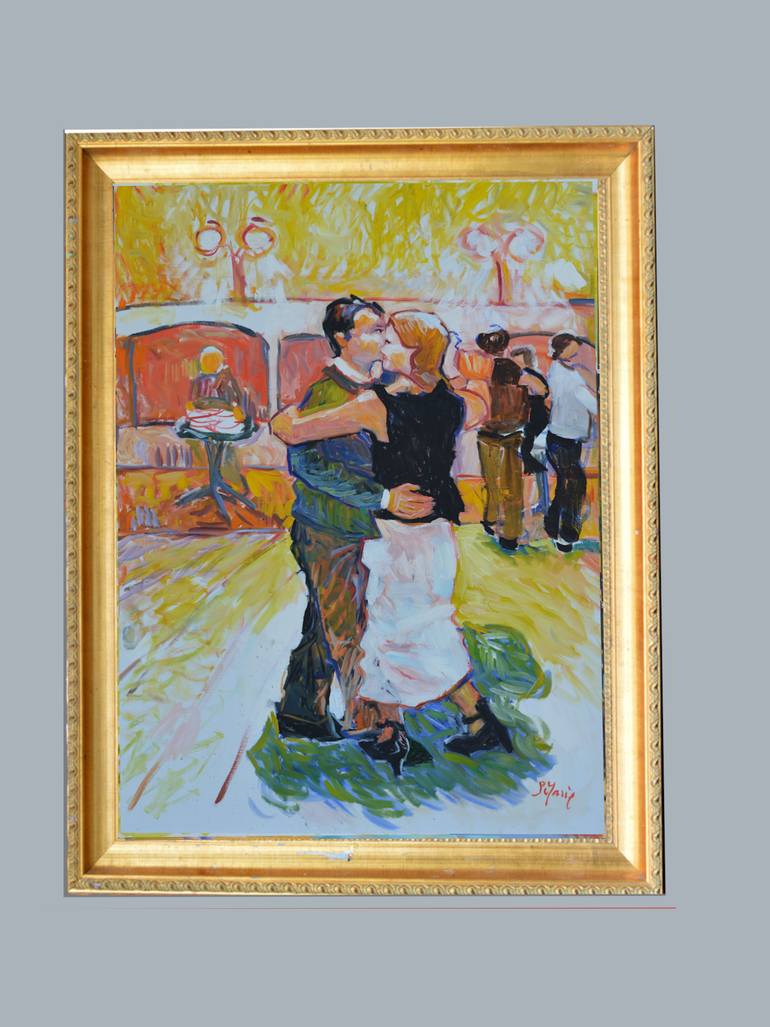 Original Neo-impressionism People Painting by Patrick Marie