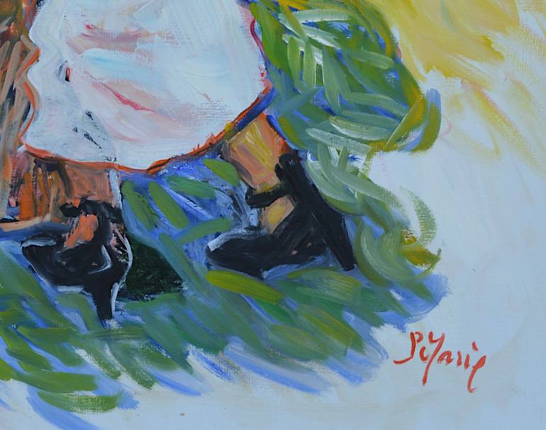 Original Neo-impressionism People Painting by Patrick Marie