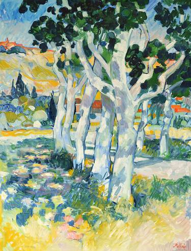 Original Impressionism Landscape Painting by Patrick Marie