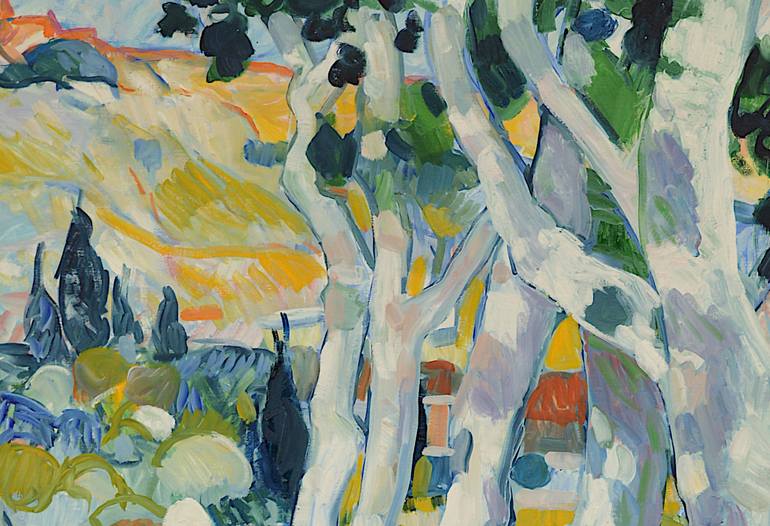 Original Impressionism Landscape Painting by Patrick Marie