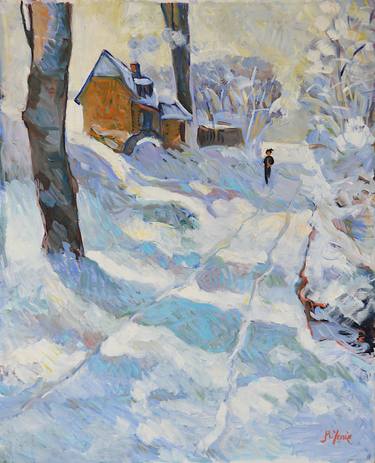 Original Impressionism Landscape Painting by Patrick Marie