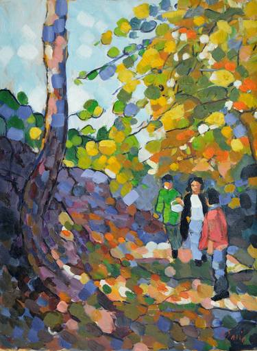 Original Impressionism Landscape Painting by Patrick Marie