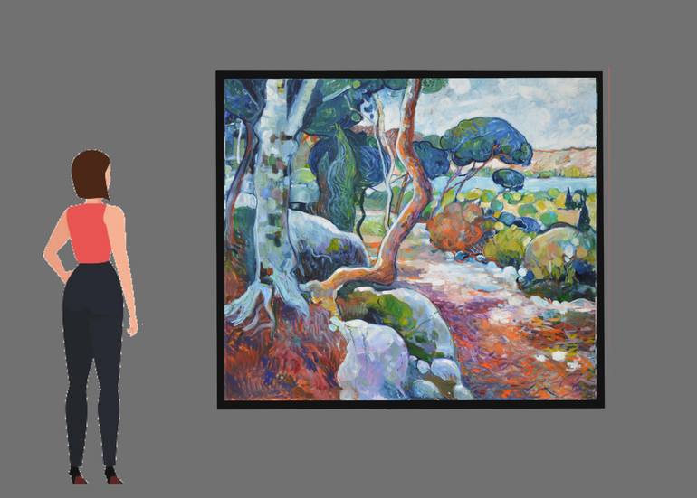 Original Impressionism Landscape Painting by Patrick Marie