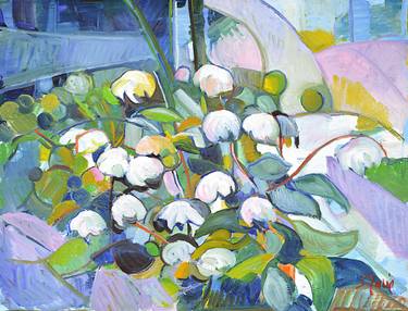 Original Impressionism Floral Painting by Patrick Marie