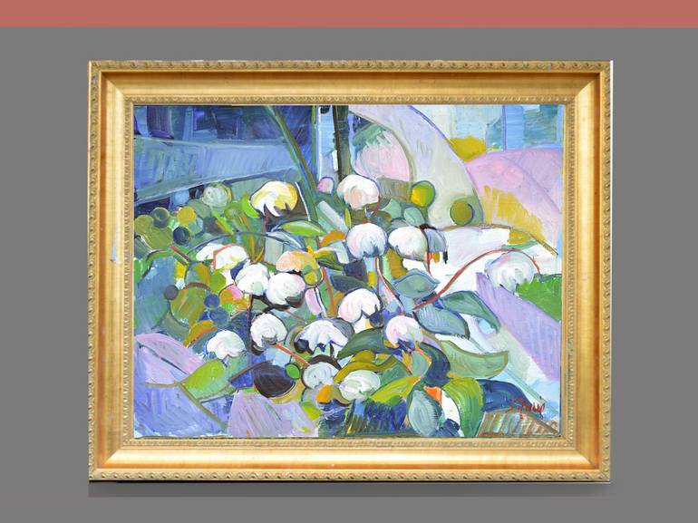 Original Impressionism Floral Painting by Patrick Marie