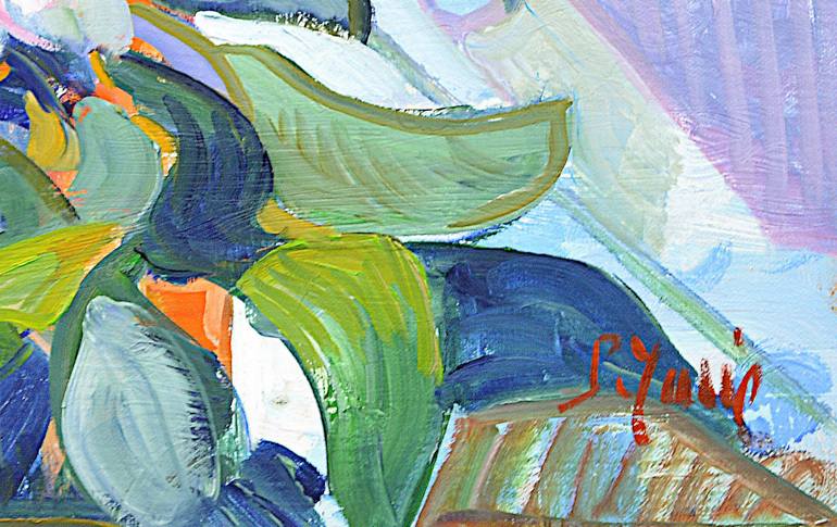 Original Impressionism Floral Painting by Patrick Marie