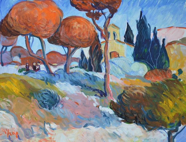 Print of Impressionism Landscape Paintings by Patrick Marie