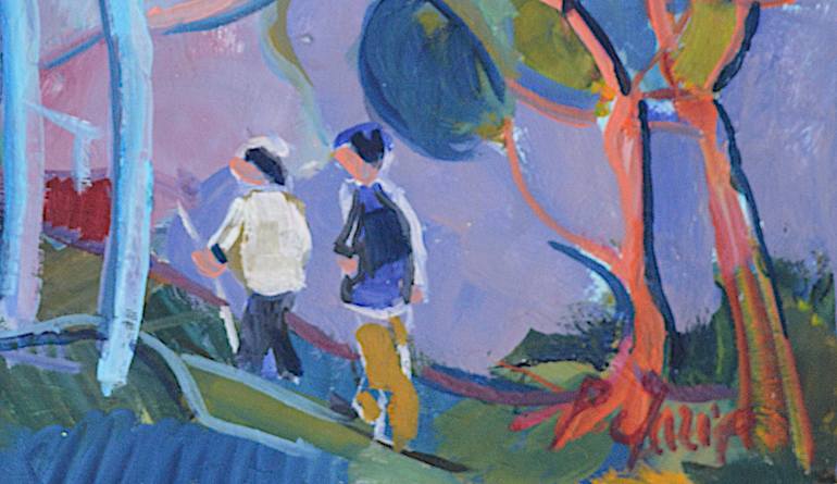 Original Impressionism Landscape Painting by Patrick Marie